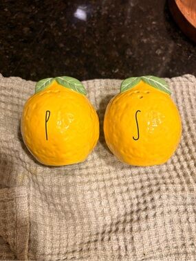 Rae Dunn Lemon Salt & Pepper Shaker Set